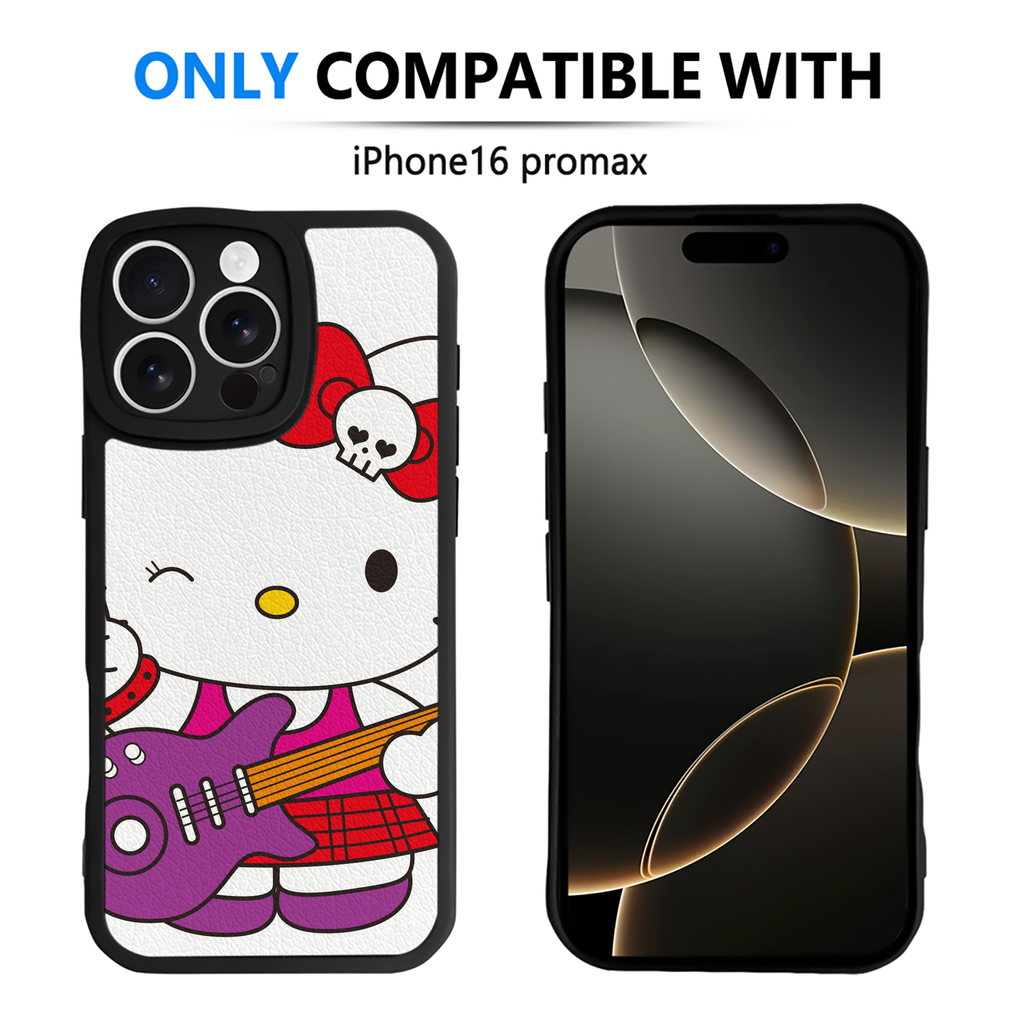 （画像用） Hello Kitty ハローキティ 【iPhone 16シリーズ対応】シリコンスマホケース（レザー調） 材質：シリコン